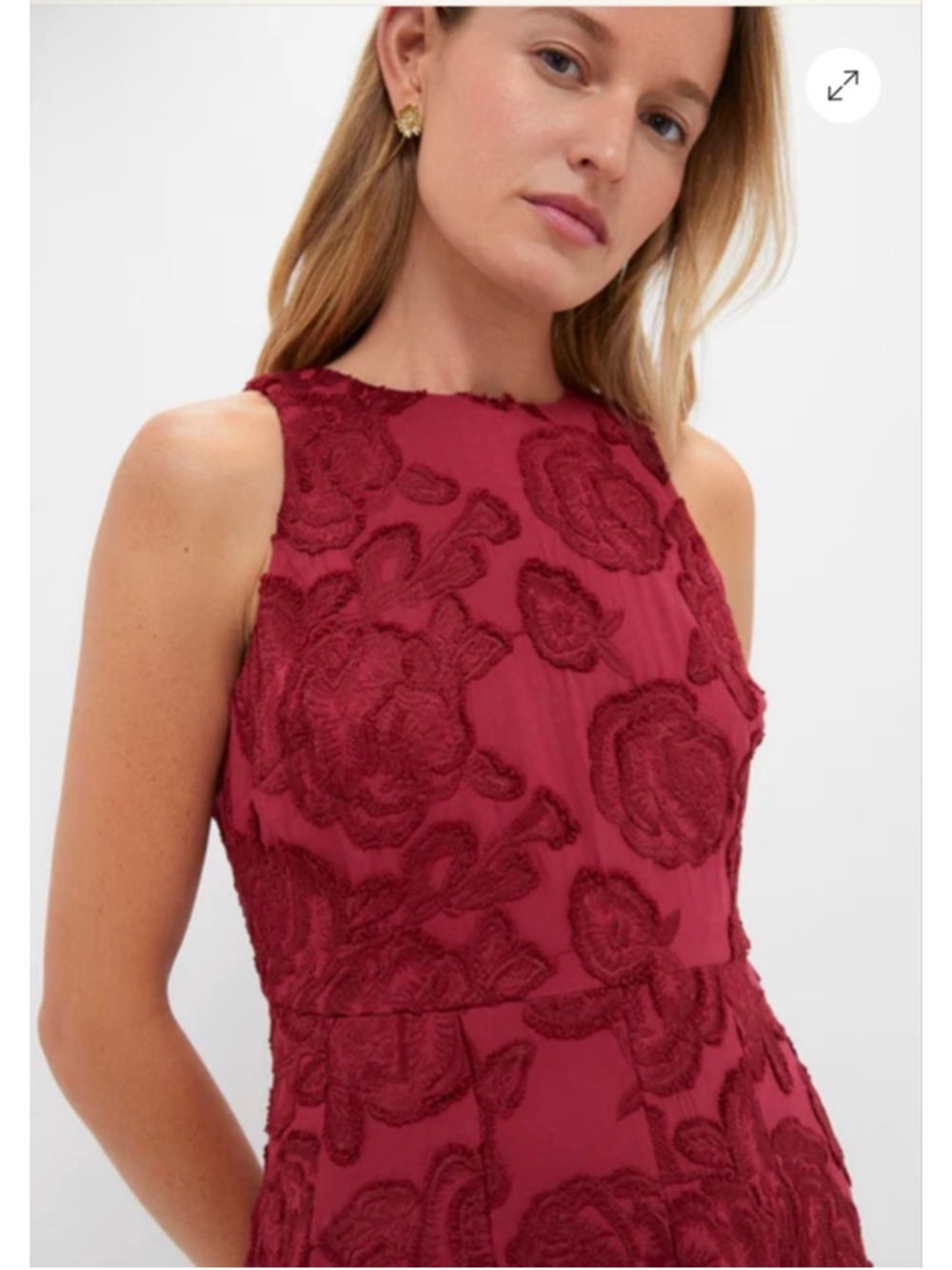 HYACINTH HOUSE Ruby Textured Floral Melina Maxi Dress L NWT Sold Out Style! - Picture 2 of 6